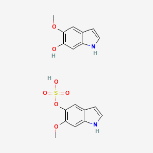 1H-Indol-5-ol, 6-methoxy-, (+-)-