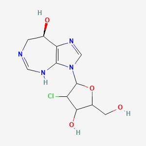 (8R)-3-[3-chloro-4-hydroxy-5-(hydroxymethyl)oxolan-2-yl]-7,8-dihydro-4H-imidazo[4,5-d][1,3]diazepin-8-ol