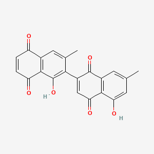 molecular formula C22H14O6 B1219850 Diospyrin CAS No. 28164-57-0