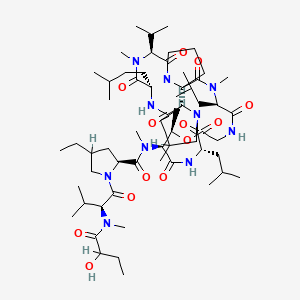 molecular formula C61H104N10O13 B1219861 Dihydromycoplanecin A CAS No. 79003-68-2