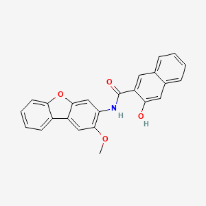 2-Naphthalenecarboxamide, 3-hydroxy-N-(2-methoxy-3-dibenzofuranyl)-