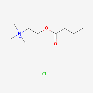 molecular formula C9H20NO2.Cl<br>C9H20ClNO2 B1219863 Butyrylcholine chloride CAS No. 2963-78-2