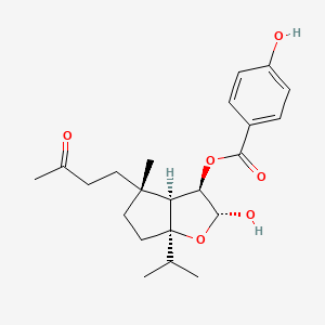 molecular formula C22H30O6 B1219866 Kuhistaferone 