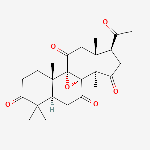 8alpha,9alpha-Epoxy-4,4,14alpha-trimethyl-3,7,11,15,20-pentaoxo-5alpha-pregnane