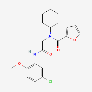 N-[2-(5-chloro-2-methoxyanilino)-2-oxoethyl]-N-cyclohexyl-2-furancarboxamide