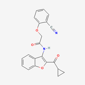 2-(2-cyanophenoxy)-N-[2-[cyclopropyl(oxo)methyl]-3-benzofuranyl]acetamide