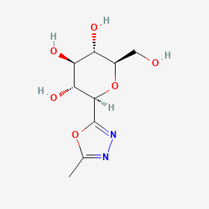 2-(beta-D-Glucopyranosyl)-5-methyl-1,3,4-oxadiazole