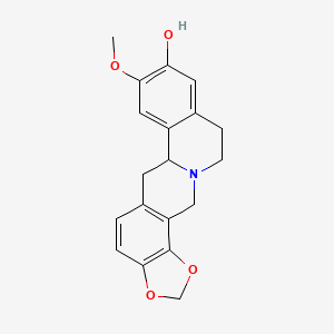 12H-Benzo[a]-1,3-benzodioxolo[4,5-g]quinolizin-9-ol, 6,6a,11,14-tetrahydro-8-methoxy-