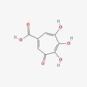 molecular formula C8H6O6 B1219883 Puberulic acid CAS No. 99-23-0