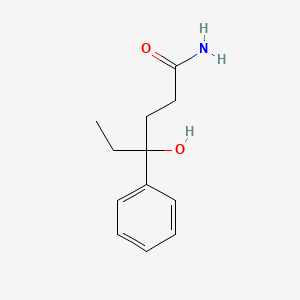 molecular formula C12H17NO2 B1219887 4-Hydroxy-4-phenylhexanamide CAS No. 67880-30-2