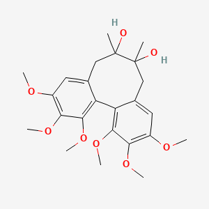 molecular formula C24H32O8 B1219894 1,2-Hmdddo CAS No. 133565-20-5