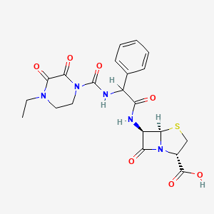 molecular formula C21H23N5O7S B1219897 3,3-Didemethylpiperacillin CAS No. 81482-39-5