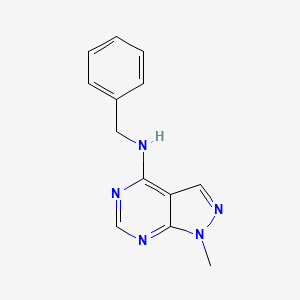 molecular formula C13H13N5 B12198992 Benzyl-(1-methyl-1H-pyrazolo[3,4-d]pyrimidin-4-yl)-amine 