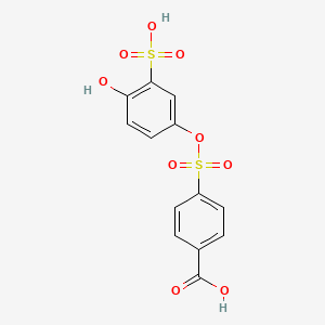 2-Hydroxy-5-(4-carboxybenzenesulfonyloxy)benzene sulfonic acid