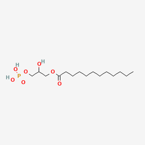 molecular formula C15H31O7P B1219902 2-Hydroxy-3-(phosphonooxy)propyl laurate CAS No. 84015-55-4