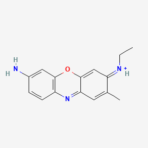 molecular formula C15H16N3O+ B1219907 Punky blue CAS No. 84145-82-4