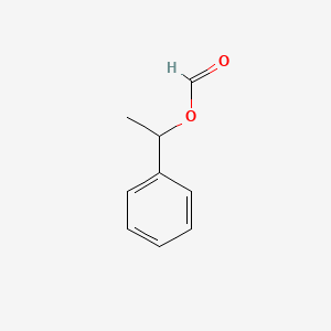 molecular formula C9H10O2 B1219918 1-Phenylethyl formate CAS No. 7775-38-4