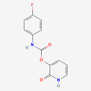 molecular formula C12H9FN2O3 B1219919 (2-oxo-1H-pyridin-3-yl) N-(4-fluorophenyl)carbamate CAS No. 71848-08-3