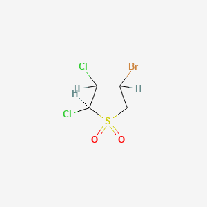 Thiophene, 4-bromo-2,3-dichlorotetrahydro-, 1,1-dioxide