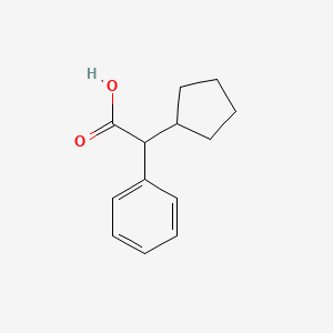 molecular formula C13H16O2 B1219947 Cyclopentylphenylacetic acid CAS No. 3900-93-4