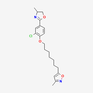 5-[7-[2-Chloro-4-(4-methyl-4,5-dihydrooxazol-2-yl)phenoxy]heptyl]-3-methyl-isoxazole
