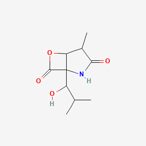 molecular formula C10H15NO4 B1219961 clasto-lactacystin beta-lactone 