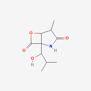 1-(1-Hydroxy-2-methylpropyl)-4-methyl-6-oxa-2-azabicyclo[3.2.0]heptane-3,7-dione