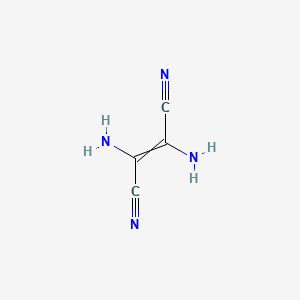 molecular formula C4H4N4 B1219962 2,3-Diaminobut-2-enedinitrile 
