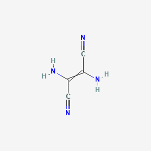 molecular formula C4H4N4 B1219962 DAMN;Hydrogen cyanide tetramer 