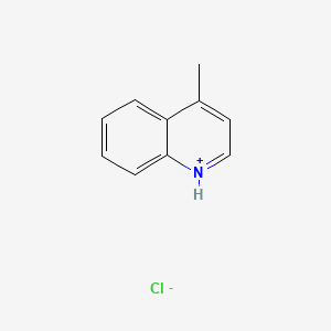 molecular formula C10H10ClN B1219965 4-Methylquinolinium chloride CAS No. 3007-43-0