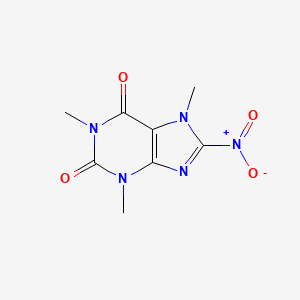 molecular formula C8H9N5O4 B1219971 1,3,7-Trimethyl-8-nitro-3,7-dihydro-1h-purine-2,6-dione CAS No. 42297-40-5