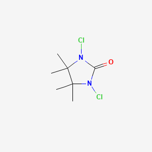 molecular formula C7H12Cl2N2O B1219973 1,3-Dichloro-4,4,5,5-tetramethyl-2-imidazolidinone CAS No. 58816-20-9