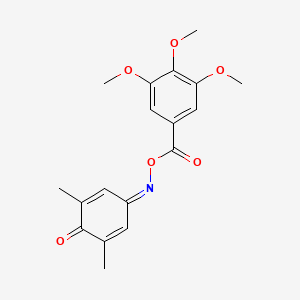 3,4,5-Trimethoxybenzoic acid [(3,5-dimethyl-4-oxo-1-cyclohexa-2,5-dienylidene)amino] ester