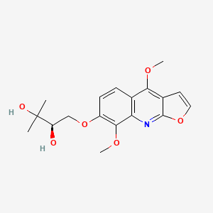 molecular formula C18H21NO6 B1219982 EVOXINE 