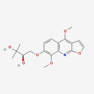 (2R)-1-[(4,8-dimethoxy-7-furo[2,3-b]quinolinyl)oxy]-3-methylbutane-2,3-diol