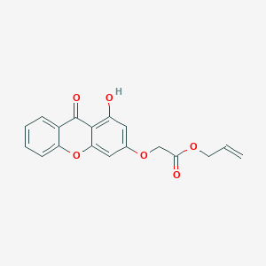 molecular formula C18H14O6 B12199825 prop-2-en-1-yl [(1-hydroxy-9-oxo-9H-xanthen-3-yl)oxy]acetate 