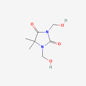 molecular formula C7H12N2O4 B1220005 1,3-Bis(hydroxymethyl)-5,5-dimethylimidazolidine-2,4-dione CAS No. 6440-58-0