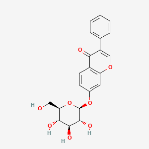 molecular formula C21H20O8 B1220017 Isoflavone 7-O-beta-D-glucoside 