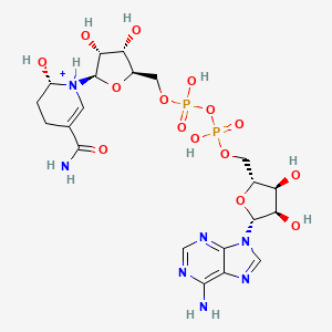 molecular formula C21H32N7O15P2+ B1220018 (S)-Nadhx(1+) 