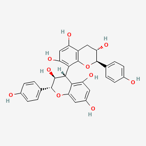 molecular formula C30H26O10 B1220026 Afzelechin-(4alpha->8)-afzelechin CAS No. 101339-37-1