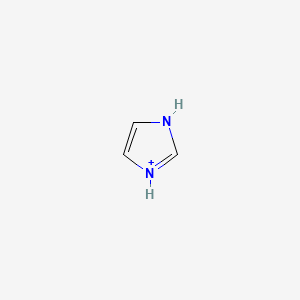 molecular formula C3H5N2+ B1220033 Imidazolium 