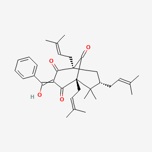(1R,5S,7S)-3-[hydroxy(phenyl)methylidene]-6,6-dimethyl-1,5,7-tris(3-methylbut-2-enyl)bicyclo[3.3.1]nonane-2,4,9-trione