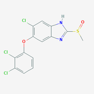 molecular formula C14H9Cl3N2O2S B122004 Triclabendazole sulfoxide CAS No. 100648-13-3