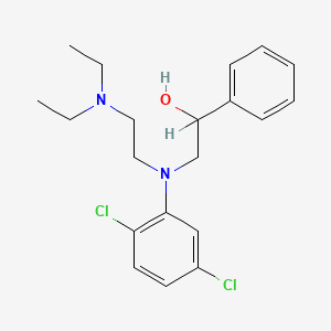 molecular formula C20H26Cl2N2O B1220048 N-(2-Diethylaminoethyl)-N-(2-hydroxy-2-phenylethyl)-2,5-dichloroaniline CAS No. 33189-65-0
