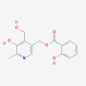 [5-Hydroxy-4-(hydroxymethyl)-6-methylpyridin-3-yl]methyl 2-hydroxybenzoate