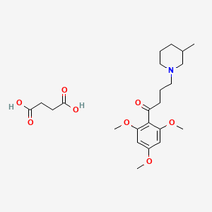 1-Butanone, 4-(3-methyl-1-piperidinyl)-1-(2,4,6-trimethoxyphenyl)-, butanedioate (1:1)