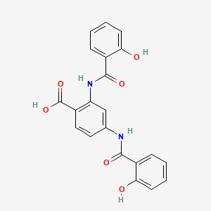 2,4-Bis(2-hydroxybenzamido)benzoic acid