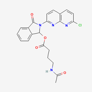 2-(7-Chloro-2-naphthyridin-1,8-yl)isoindolin-1-yl-4-acetamidobutyrate
