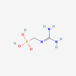 molecular formula C2H8N3O3P B1220075 Guanidinomethylphosphonic acid CAS No. 55215-14-0