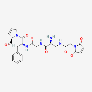 Cyclo(glycyl-phenylalanyl-prolyl-N(beta)-(N-maleoylglycyl)-alpha,beta-diaminopropanoyl)